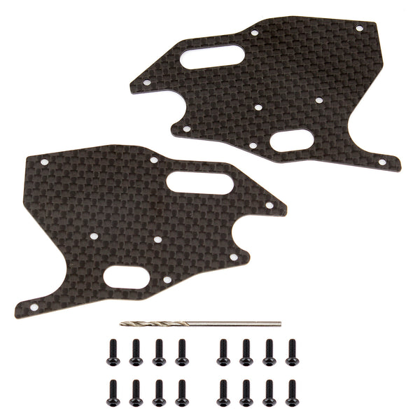 ASS81418 RC8B3.1 FT Arm Stiffeners, front, carbon fiber