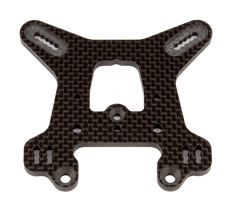 ASS81422 RC8B3.1 FT Rear Shock Tower, tall, carbon fiber