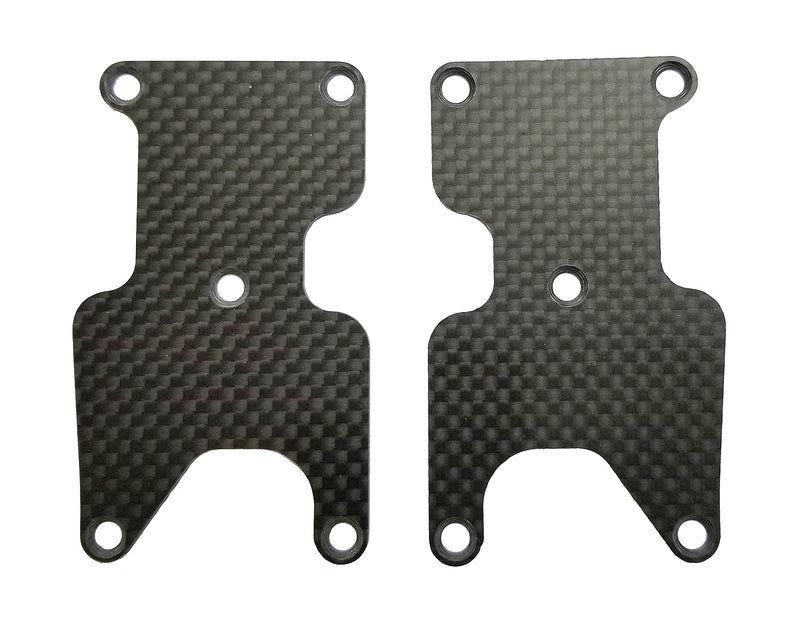 ASS81436 RC8B3.2 FT Rear Suspension Arm Inserts, carbon fiber 1.2mm