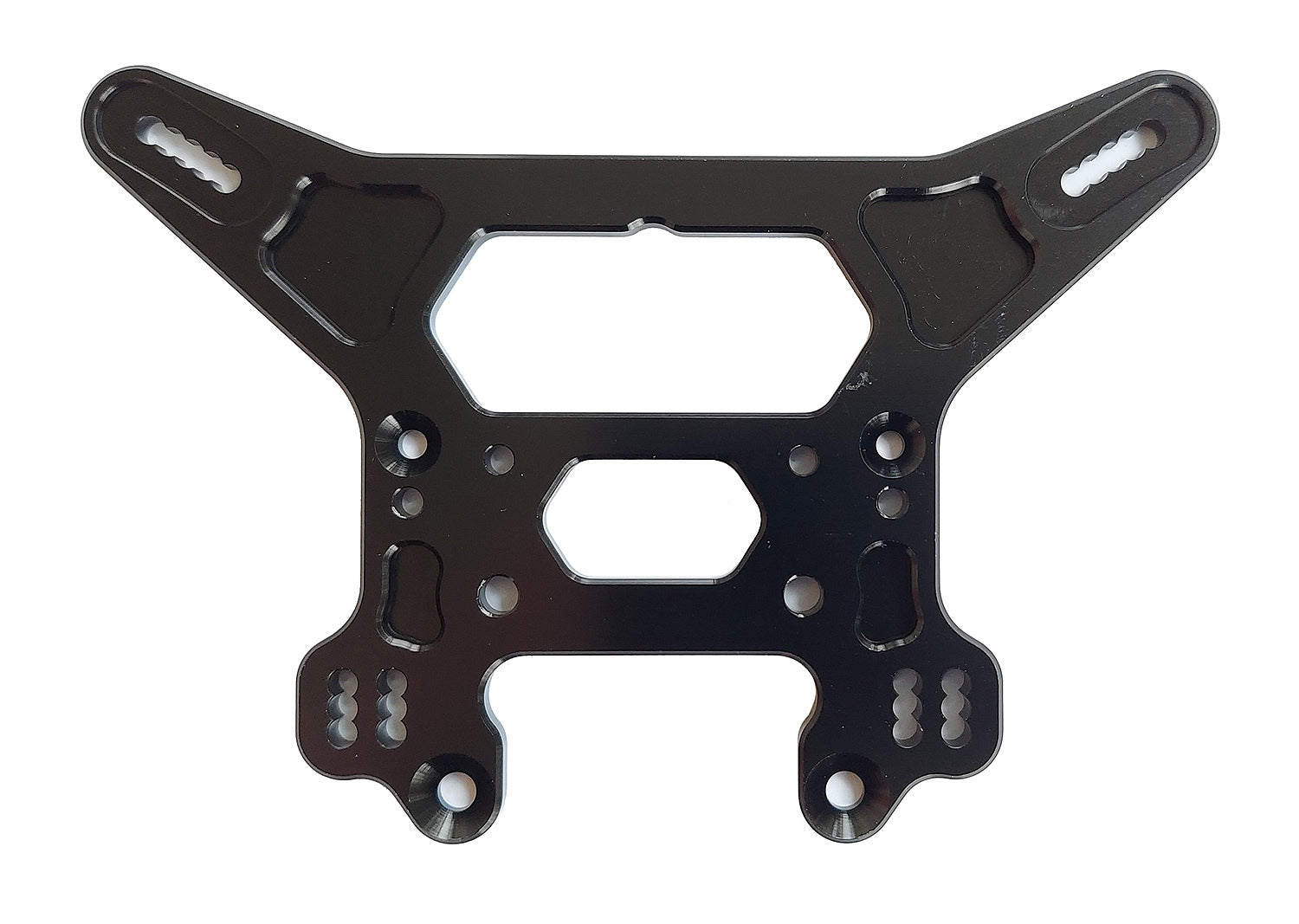 ASS81484 RC8T3.2 Rear Shock Tower, black aluminum Team Associated