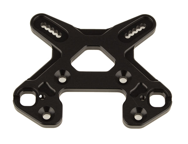 ASS81502 ####RC8B4 Front Shock Tower, black aluminum (ASS81504)