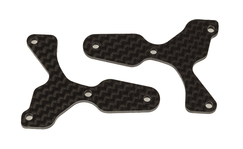 ASS81532 RC8B4 FT Front Lower Suspension Arm Inserts, carbon fiber, 2.0 mm