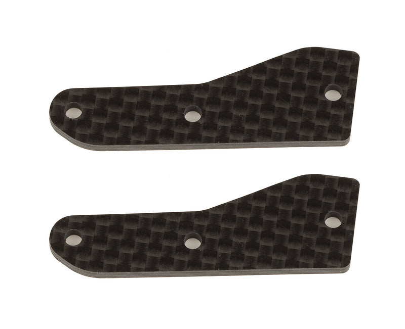 ASS81537 RC8B4 FT Front Upper Suspension Arm Inserts, carbon fiber, 2.0 mm