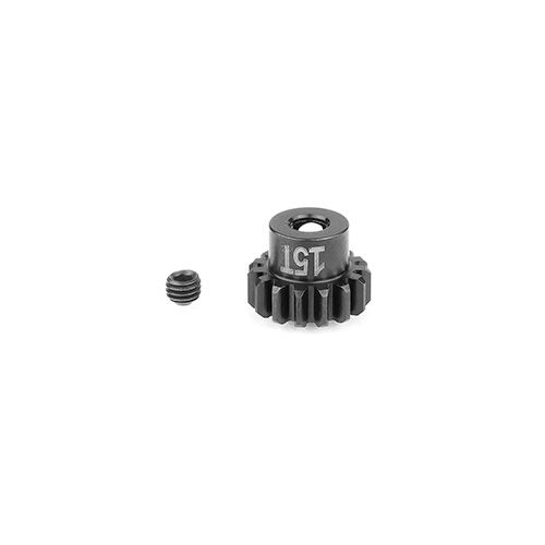 ASS81677 FT STEEL Pinion Gear, 15t-Mod 1, 5mm Shaft
