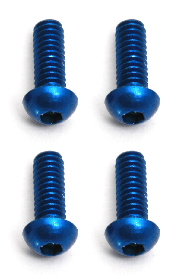 ASS8546 FT Screws, Blue Aluminum M2x6 mm BHCS