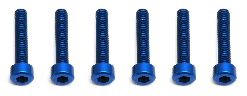 ASS8565 FT Screws, Blue Aluminum M3x16 mm SHCS