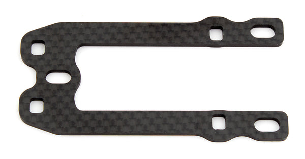 ASS8636 RC10F6 FT Front Top Plate, forward servo, carbon fiber