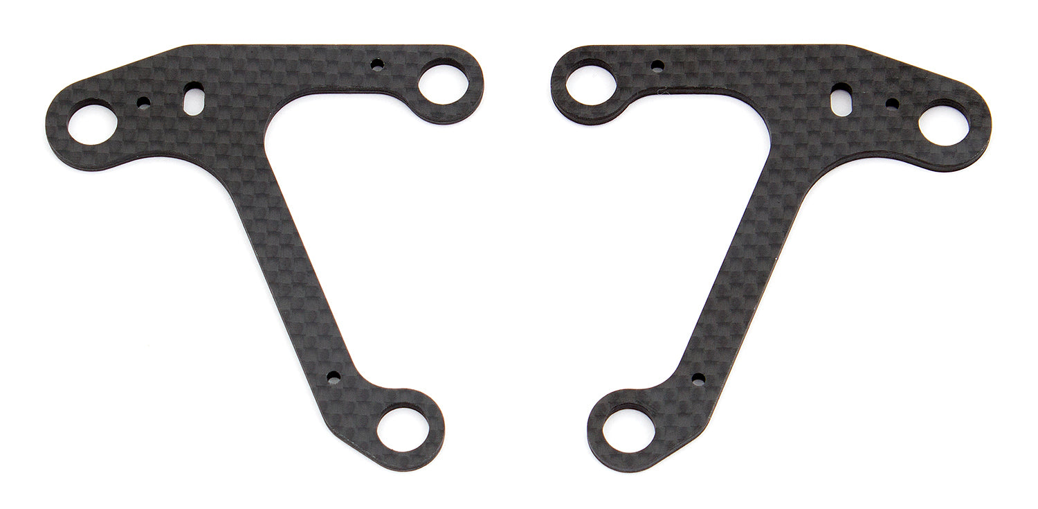 ASS8639 RC10F6 Upper Suspension Arms, carbon fiber Team Associated