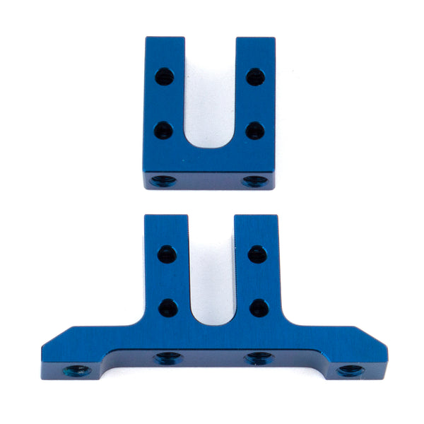 ASS8656 RC10F6 FT Forward Servo Mount, blue aluminum