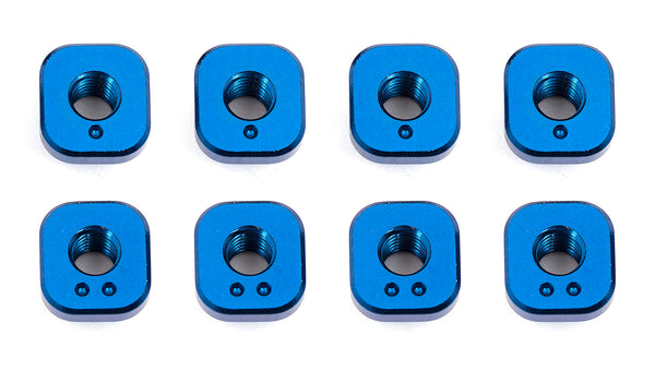 ASS8661 RC10F6 FT Camber Bushings, blue aluminum