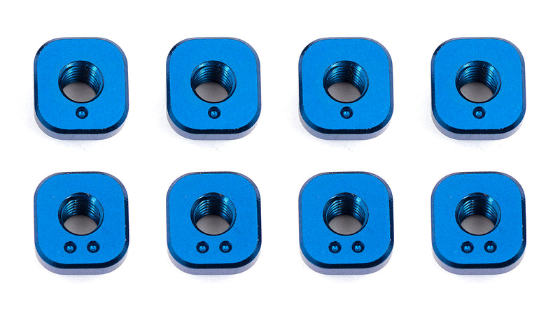 ASS8661 RC10F6 FT Camber Bushings, blue aluminum