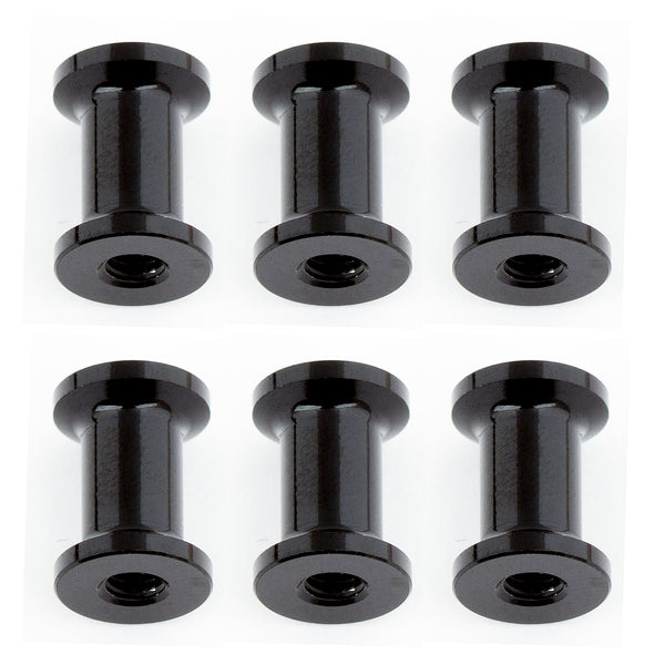 ASS8665 RC10F6 FT Heavy Duty Suspension Arm Standoffs, black aluminum