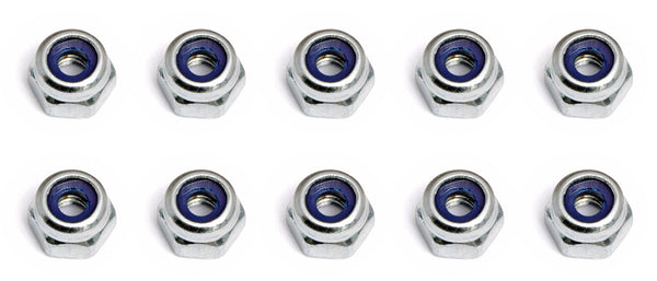 ASS89215 Locknuts, M2.5x0.4, Shock Piston, silver