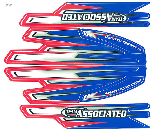 ASS89277 RC8RS Body Wrap Decals Team Associated