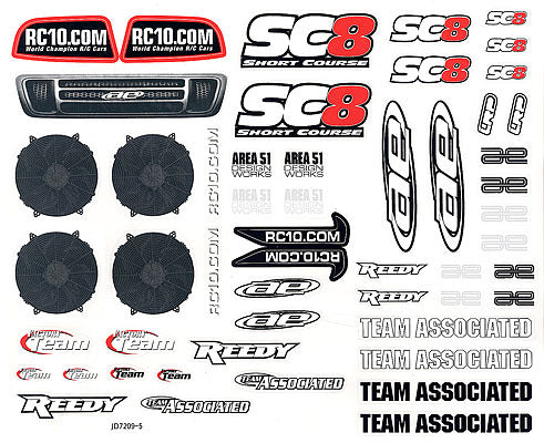 ASS89442 Clear Body SC8 Team Associated