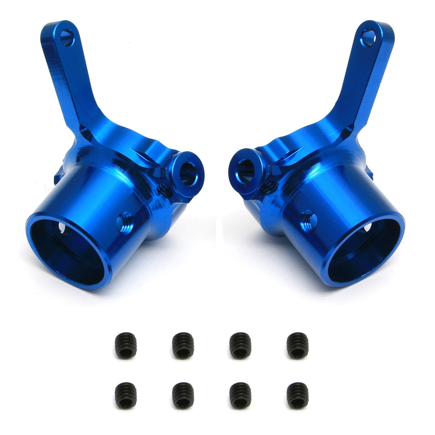 ASS89566 #### FT Vertical Steering Blocks, blue aluminum Team Associated