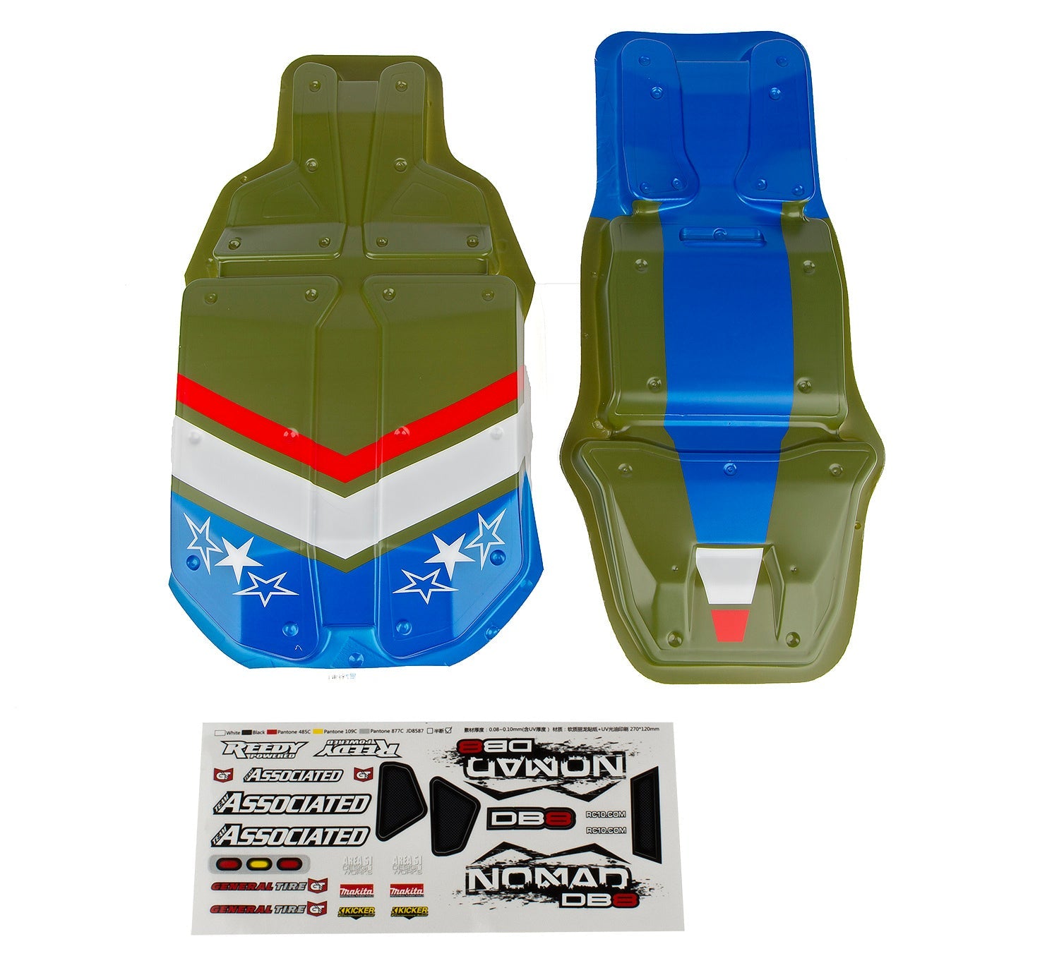 ASS89606 Nomad Body, green Team Associated