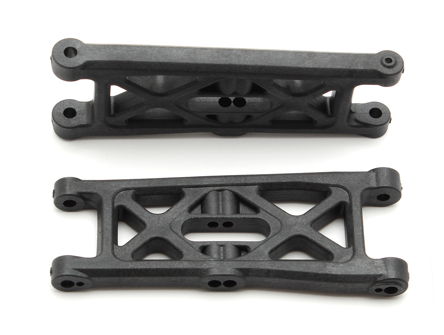 ASS91398 Front Suspension Arms, flat Team Associated