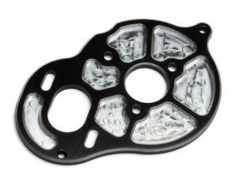 ASS91546 Factory Team Milled Motor Plate, black Team Associated