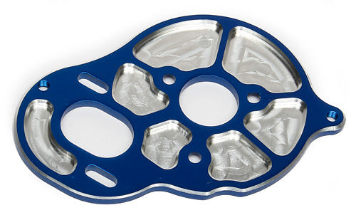 ASS91603 ###Front Motor Plate, blue, 3 gear FT Team Associated