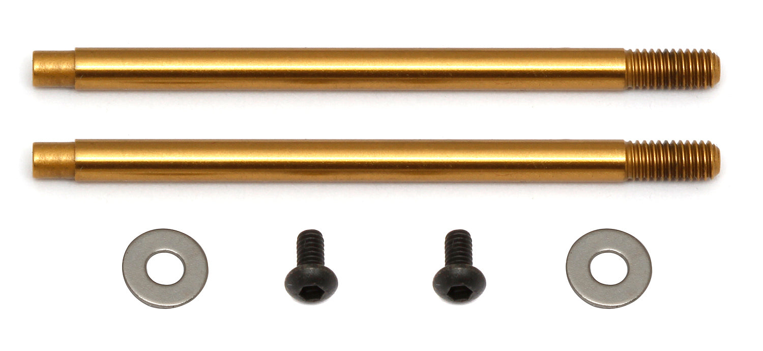 ASS91619 3x27.5 mm Shock Shafts (V2), TiN Team Associated