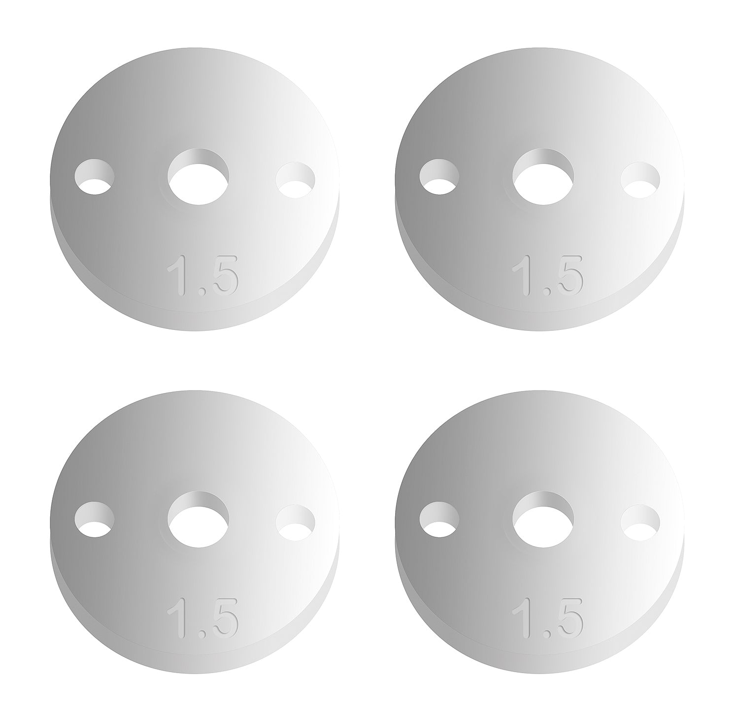 ASS91625 FT 12mm Shock Pistons V2, 2x1.5 mm, flat Team Associated