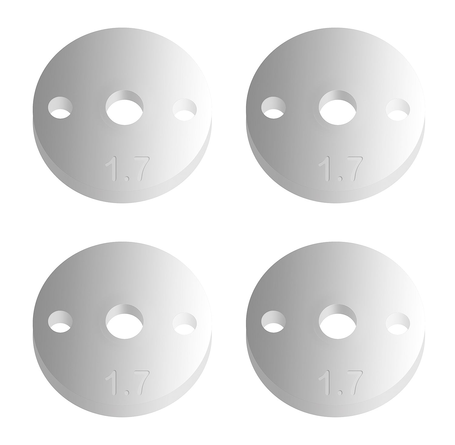 ASS91627 FT 12mm Shock Pistons V2, 2x1.7 mm, flat Team Associated