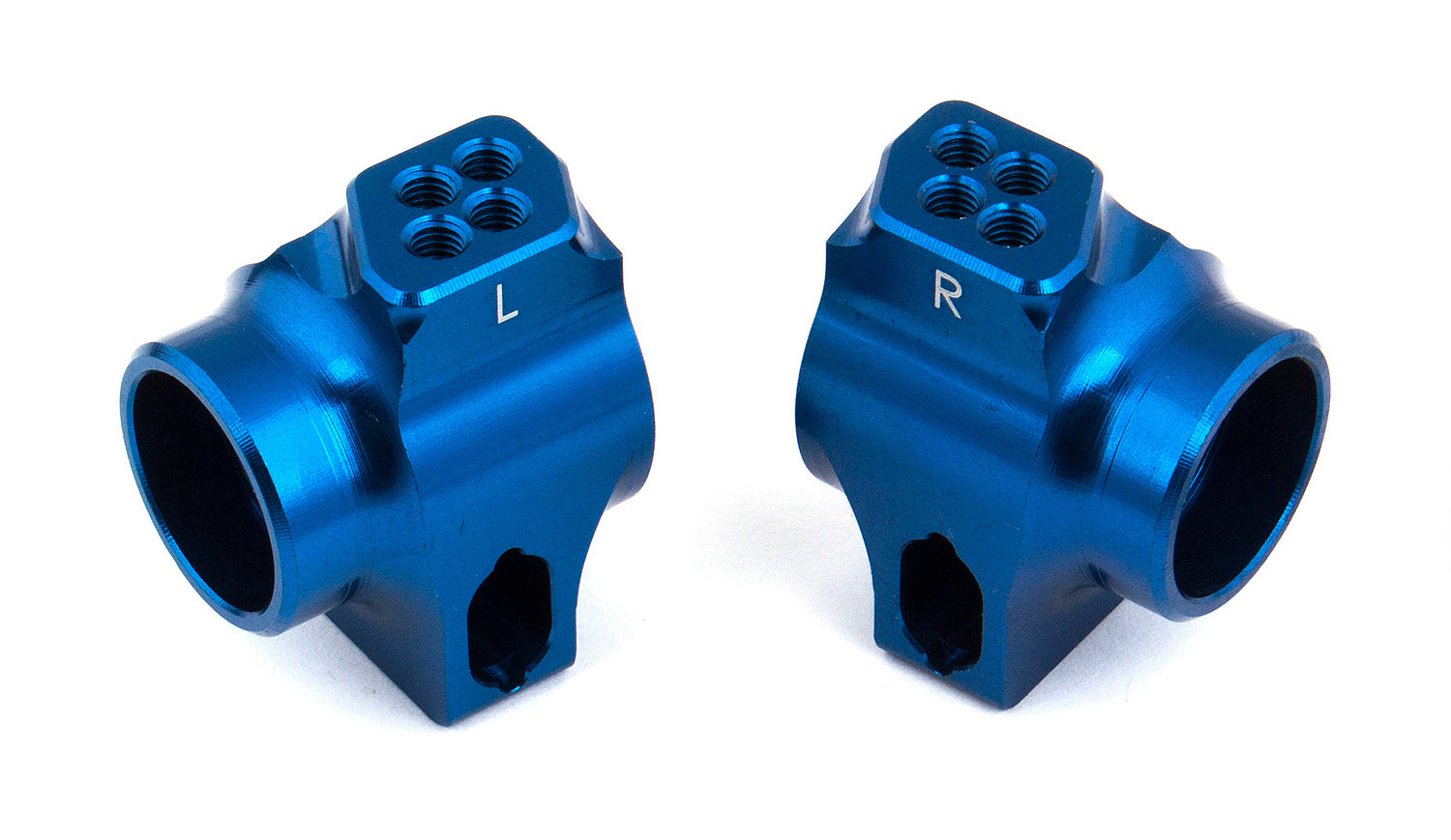 ASS91760 RC10B6 FT Blue Aluminum Rear Hubs Team Associated