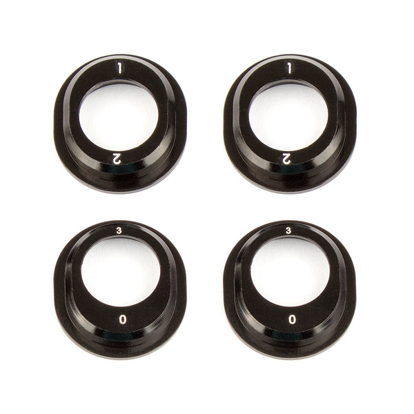 ASS91793 RC10B6.1 Aluminum Differential Height Inserts, black