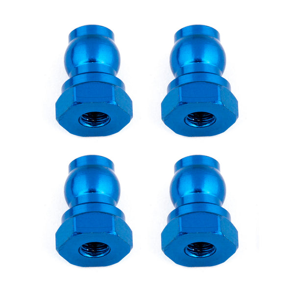 ASS91815 Shock Bushings, 10 mm, blue aluminum