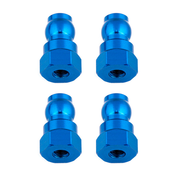 ASS91816 Shock Bushings, 12 mm, blue aluminum