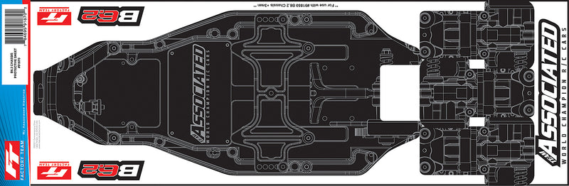 ASS91870 RC10B6.3/B6.2 FT Chassis Protective Sheet, printed