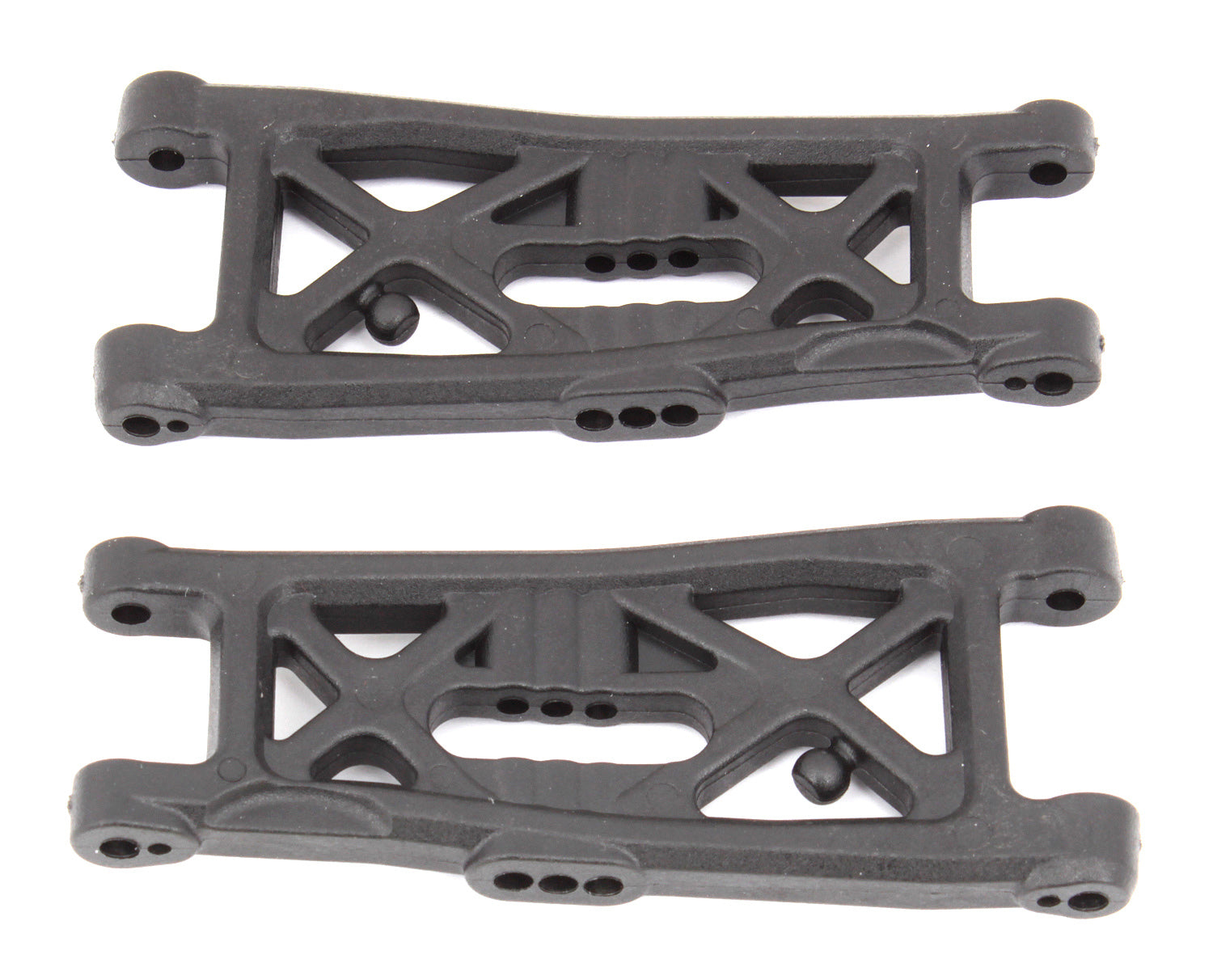 ASS91872 RC10B6 FT Front Suspension Arms, gull wing, carbon Team Associated