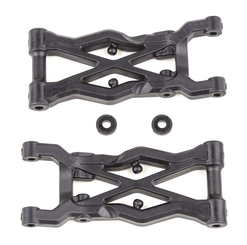 ASS91874 RC10B6.2 FT Rear Suspension Arms 75mm, carbon