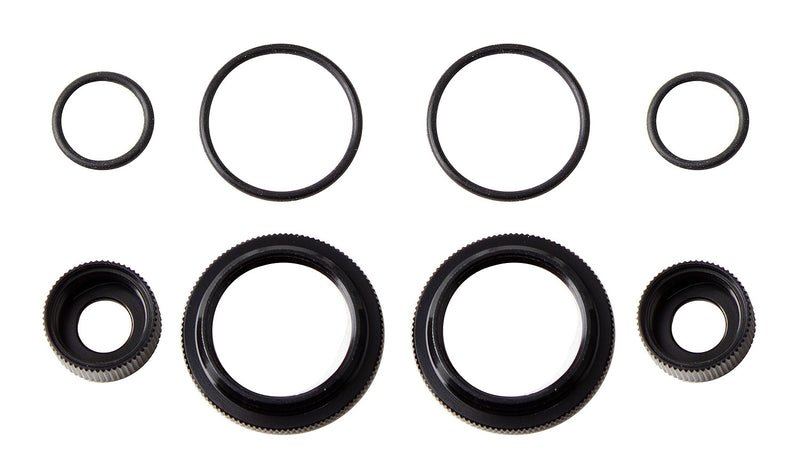 ASS91909 12mm Shock Collar and Seal Retainer Set, black