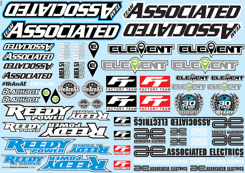 ASS91913 AE Branding Decal Sheet