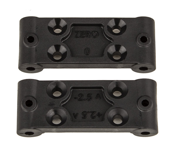 ASS91979 RC10B6.4 Front Bulkhead Set, 0 and 2.5 deg.