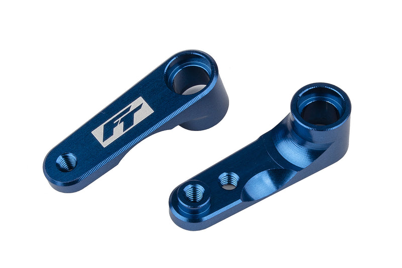 ASS91983 RC10B6.4 FT Steering Bellcranks, blue aluminum