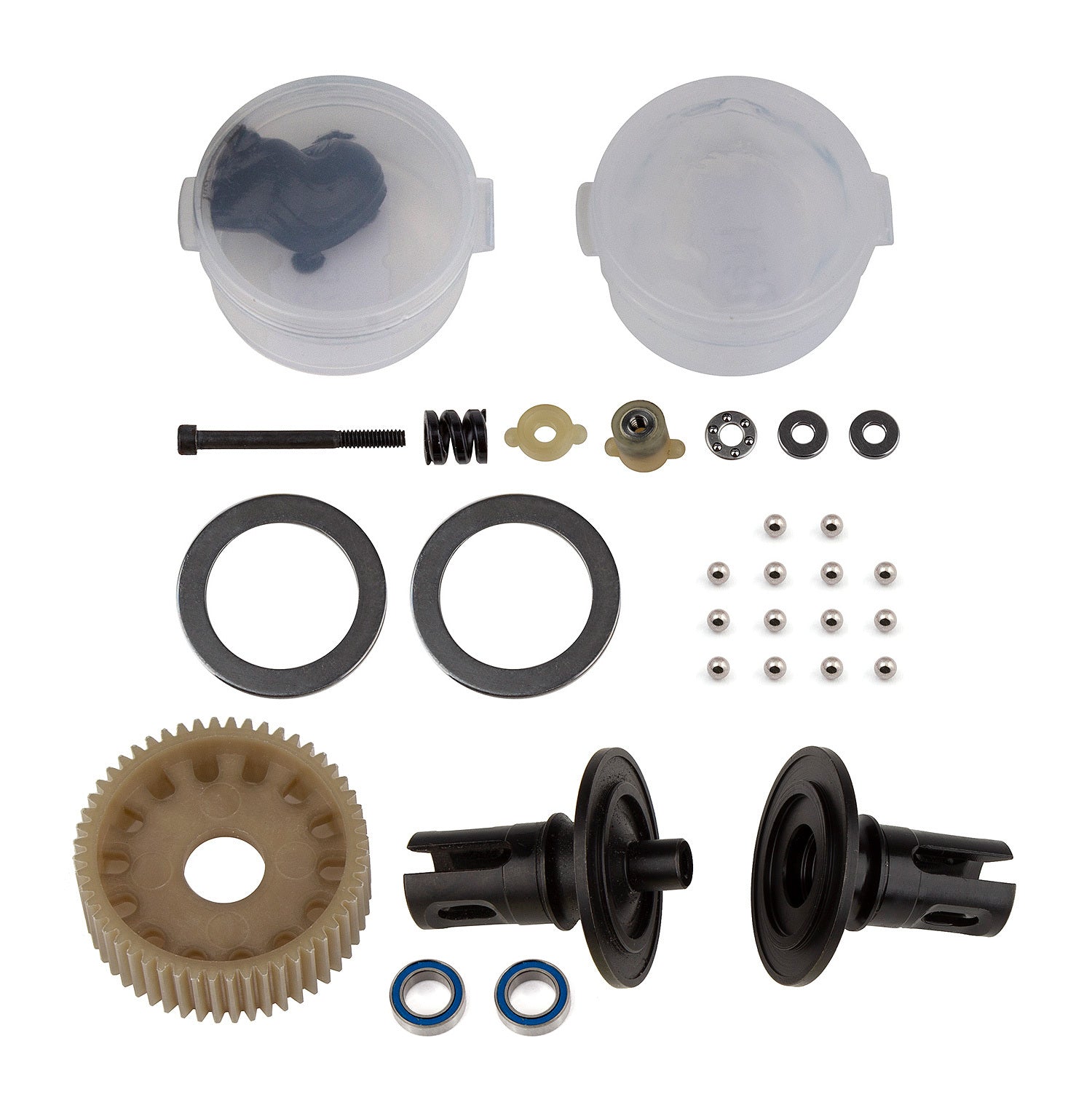 ASS91992 RC10B6 Ball Differential Kit with Caged Thrust Bearing Team Associated
