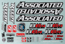 ASS91993 RC10B6.4 Decal Sheet Team Associated