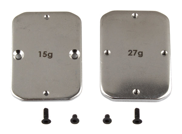 ASS92101 B64 FT Steel Chassis Weights, 15g, 27g