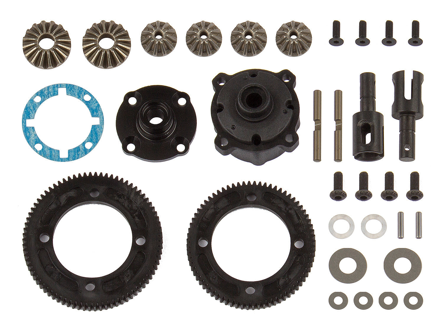 ASS92144 RC10B74 Differential Set, center Team Associated