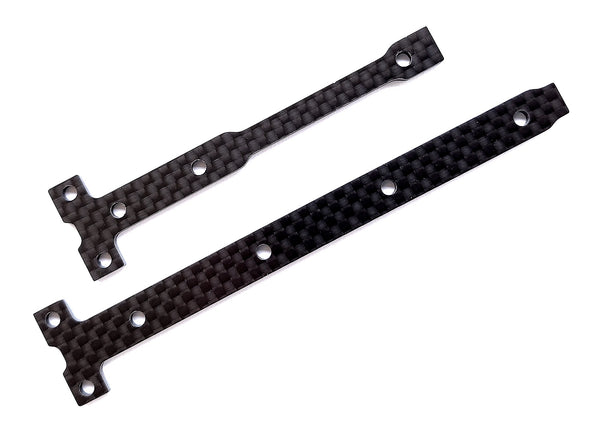 ASS92284 RC10B74.1 Carbon Fiber Chassis Brace Support Set, 2.0mm