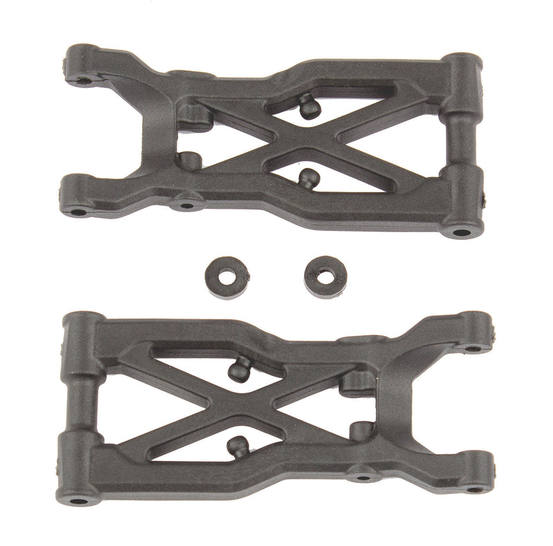 ASS92298 RC10B74 FT Rear Suspension Arms, carbon