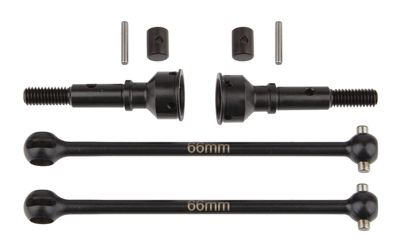 ASS92299 RC10B74.1 Rear CVA Set, 66mm