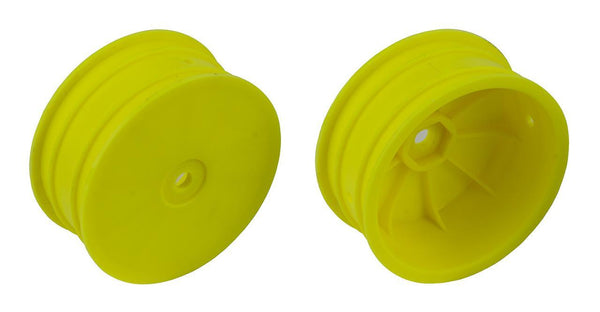 ASS92363 4WD Front Wheels, 2.2", 12mm hex, +1.5mm, yellow