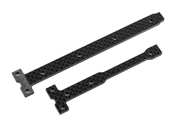 ASS92365 RC10B74.2 FT Carbon Fiber Stiff Chassis Brace Support Set, 2.5mm