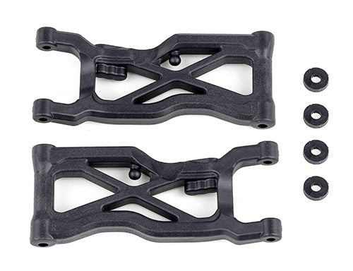 ASS92409 RC10B7 FT Rear Suspension Arms, carbon Team Associated