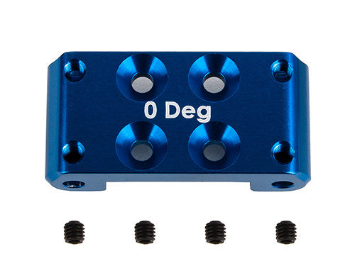ASS92436 RC10B7 FT Front Bulkhead, 0 deg., blue aluminum Team Associated
