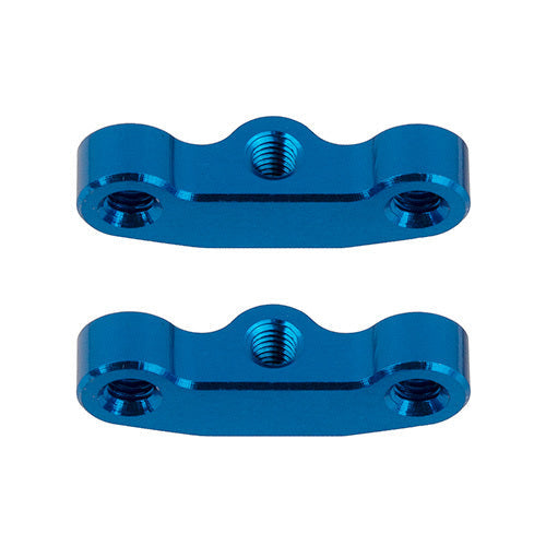 ASS92441 RC10B7 Hub Link Mounts, +1mm, blue aluminum Team Associated